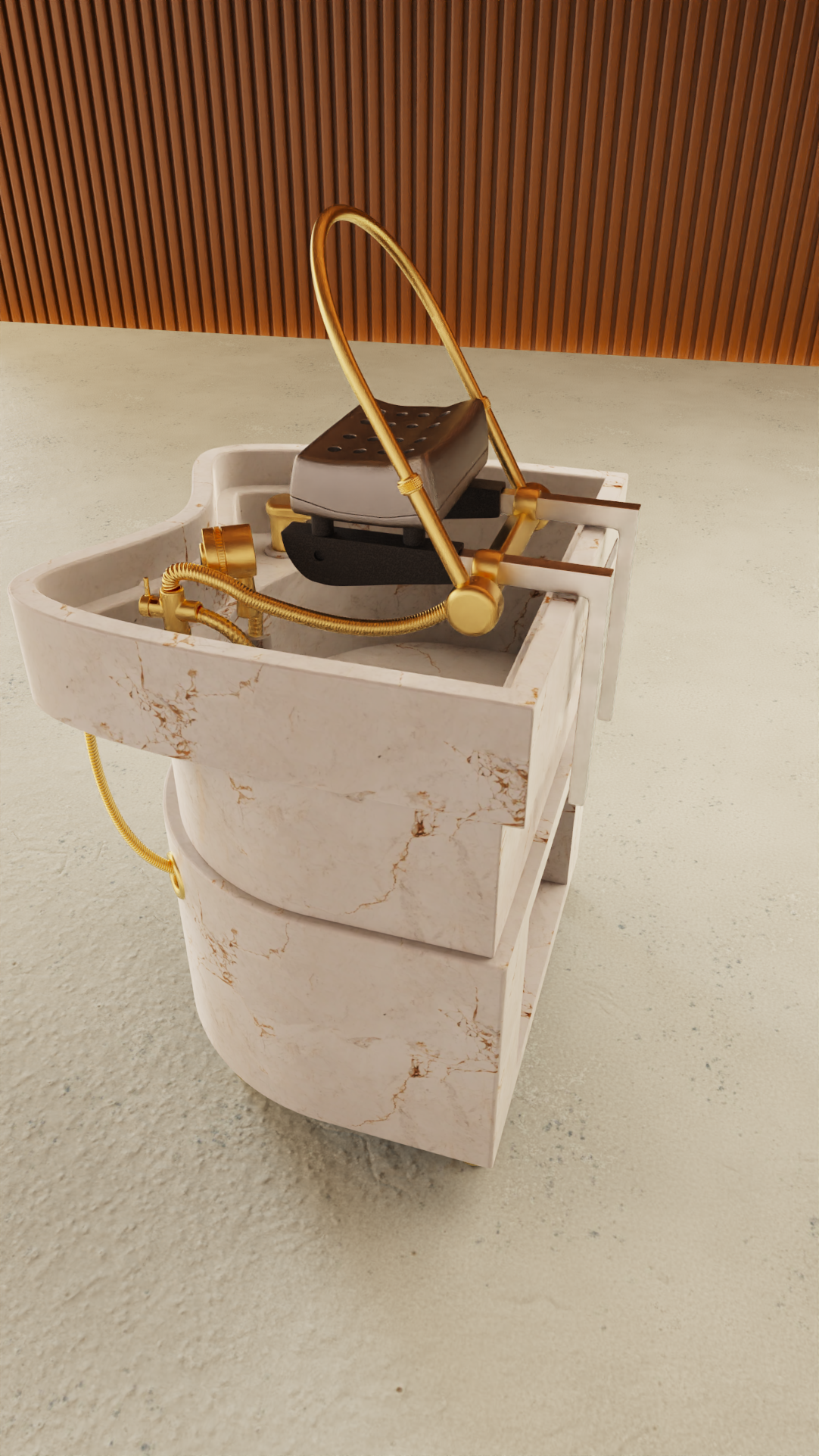 Portable Japanese Headspa ceramic sink