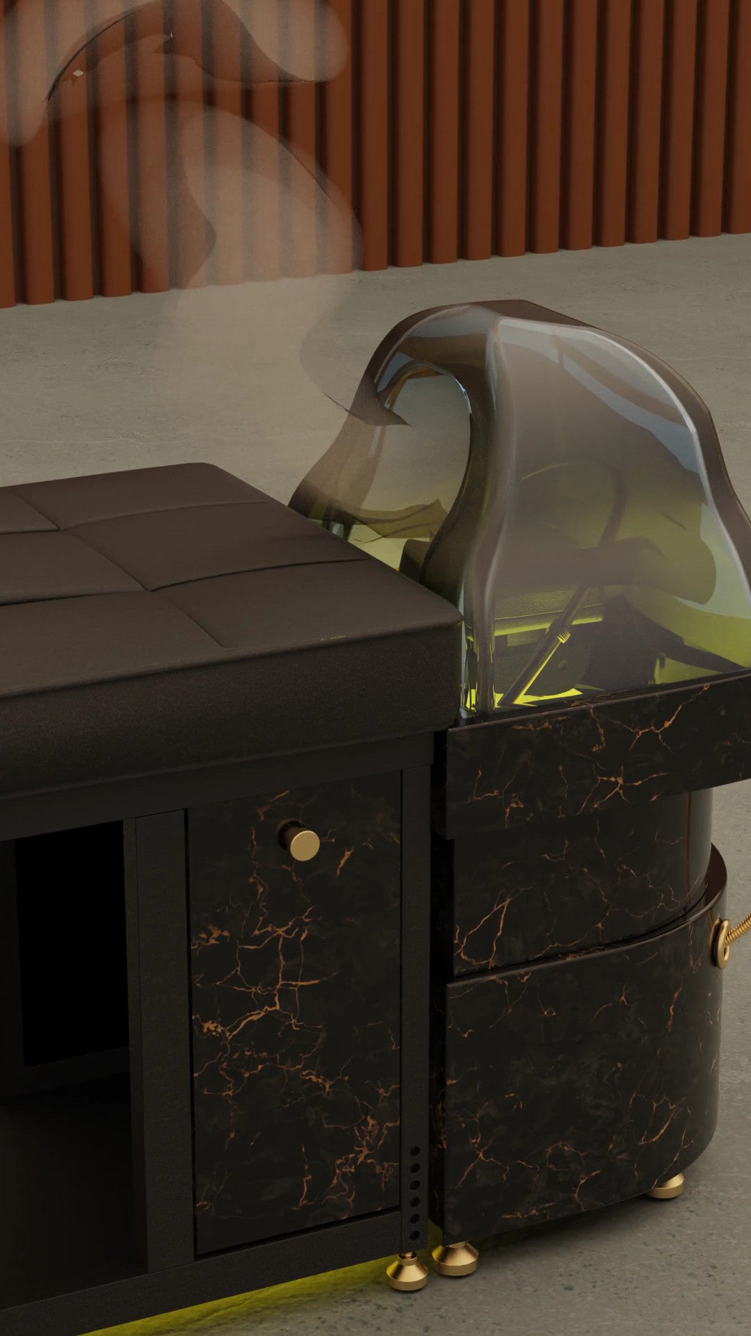 Exclusive Japanese Headspa bed steam function